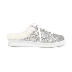 New Rampage Women's Silver/White Scott Slip On Sneakers Size 6